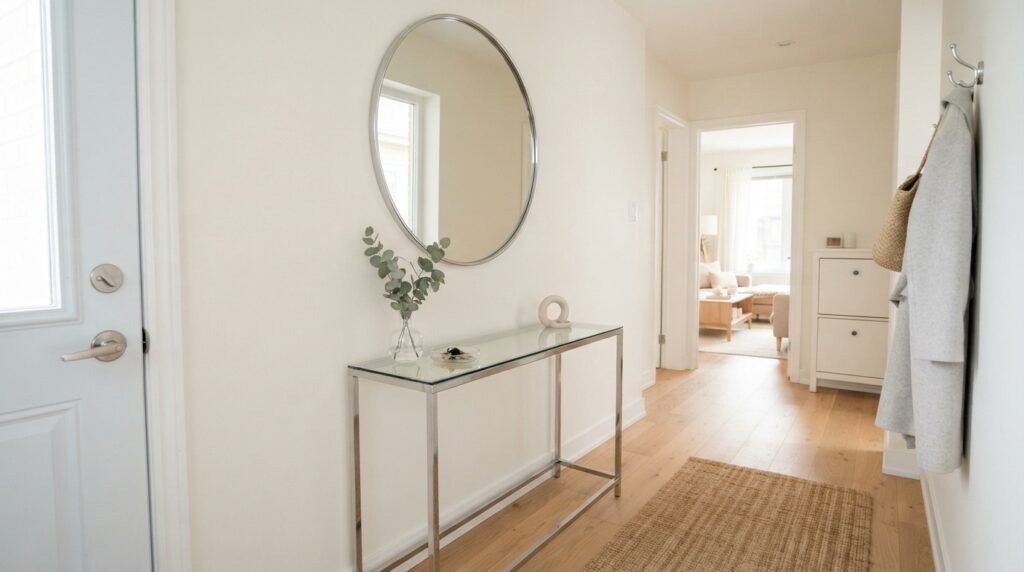 Chrome Entryway Decor Ideas