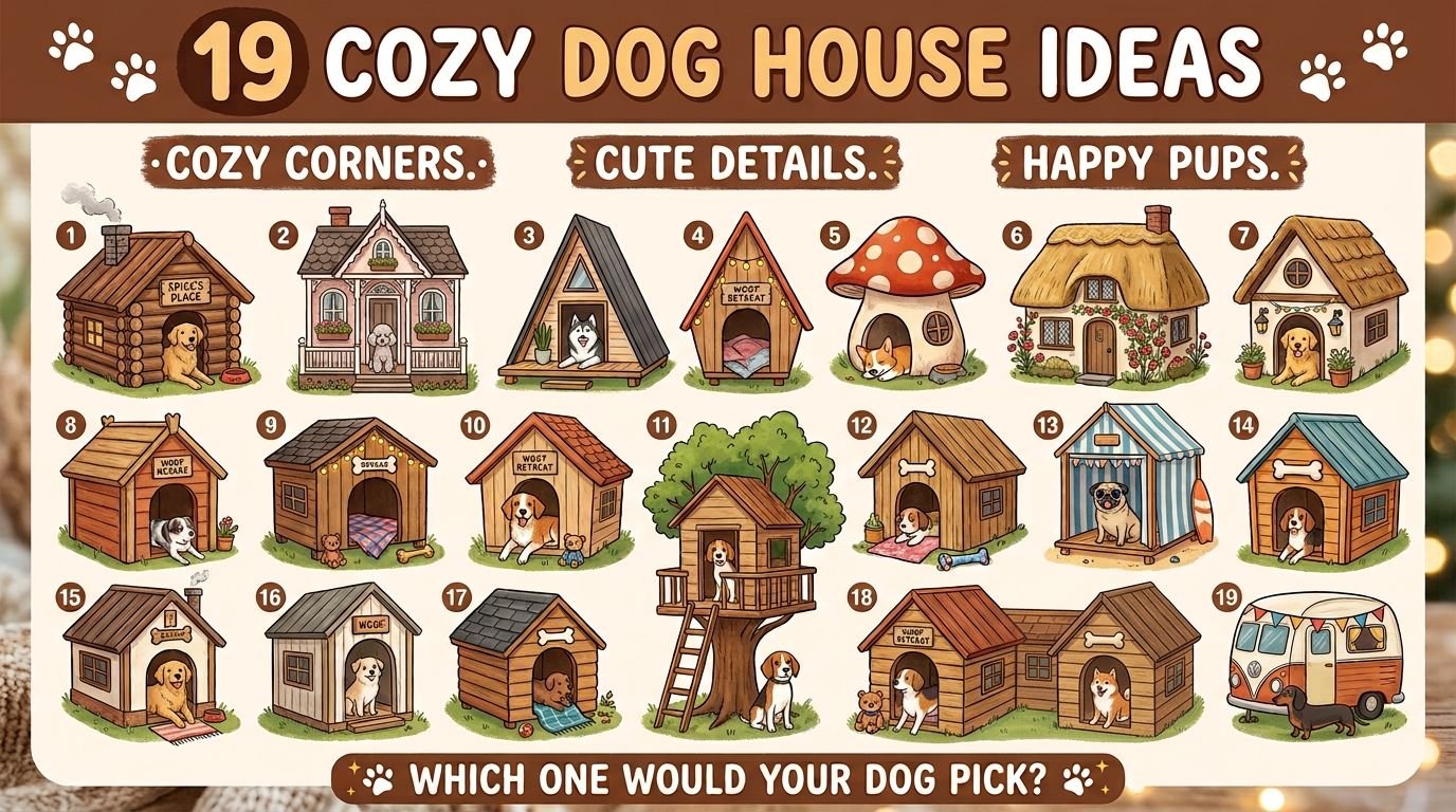 You are currently viewing 19 Cozy Dog House Ideas Your Pup Will Love