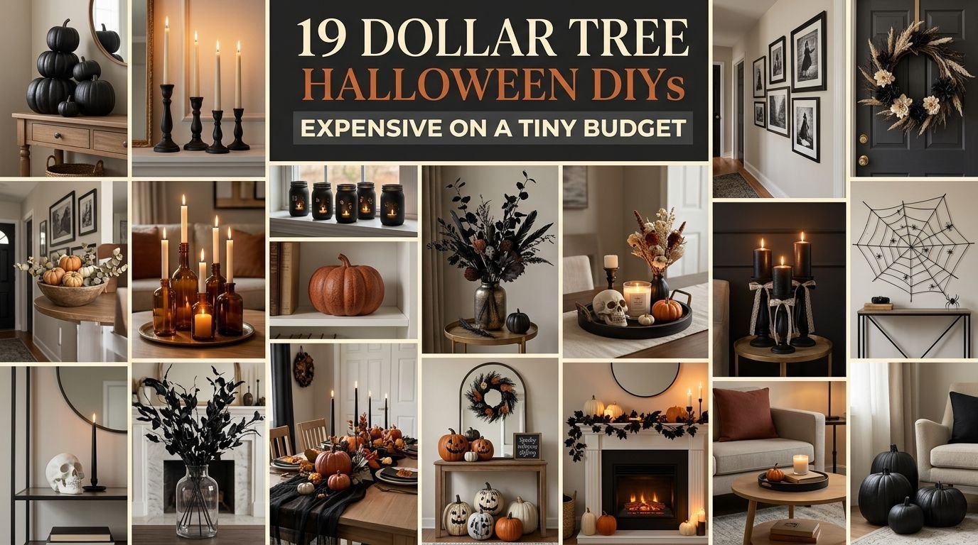 You are currently viewing 19 Dollar Tree Halloween DIY Ideas for Spooky & Stylish Home Decor