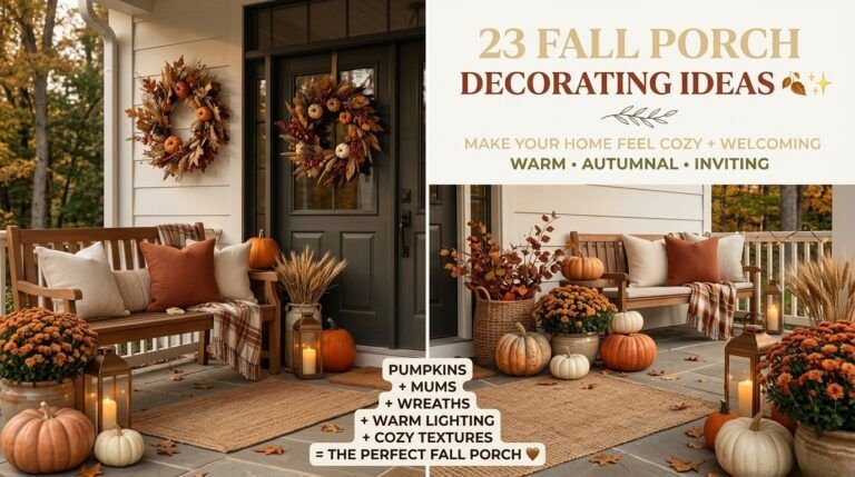 Read more about the article 23 Fall Porch Decorating Ideas That Make Your Home Feel Cozy & Welcoming