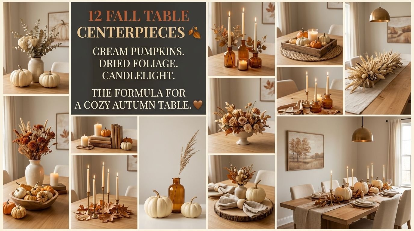 You are currently viewing 12 Fall Table Centerpieces That Make Your Dining Table Feel Warm & Inviting