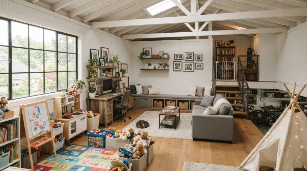 Garage Designs with Loft