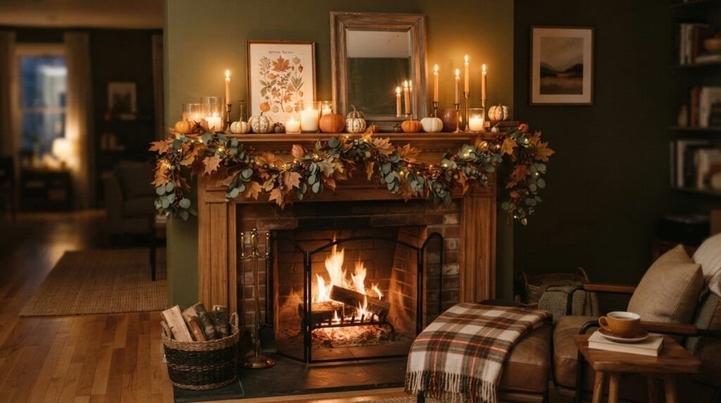 Fall Mantle Decor