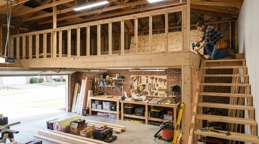 Garage Designs with Loft