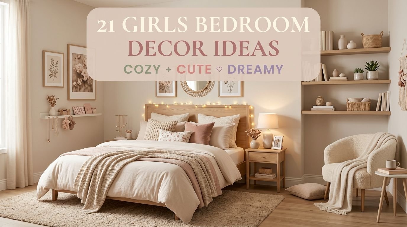 You are currently viewing 21 Bedroom Decor Ideas for Girls That Feel Cozy & Cute