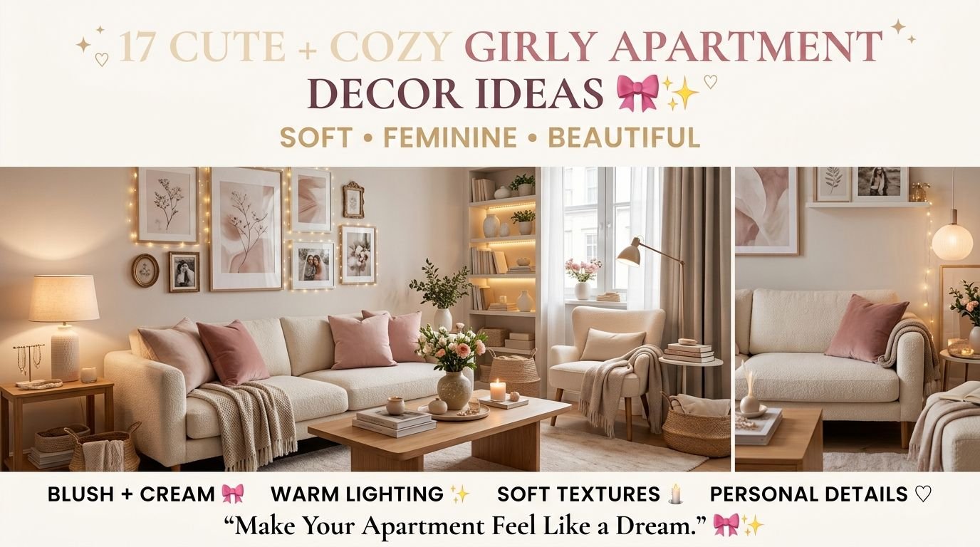 You are currently viewing 17 Cute & Cozy Girly Apartment Decor Ideas