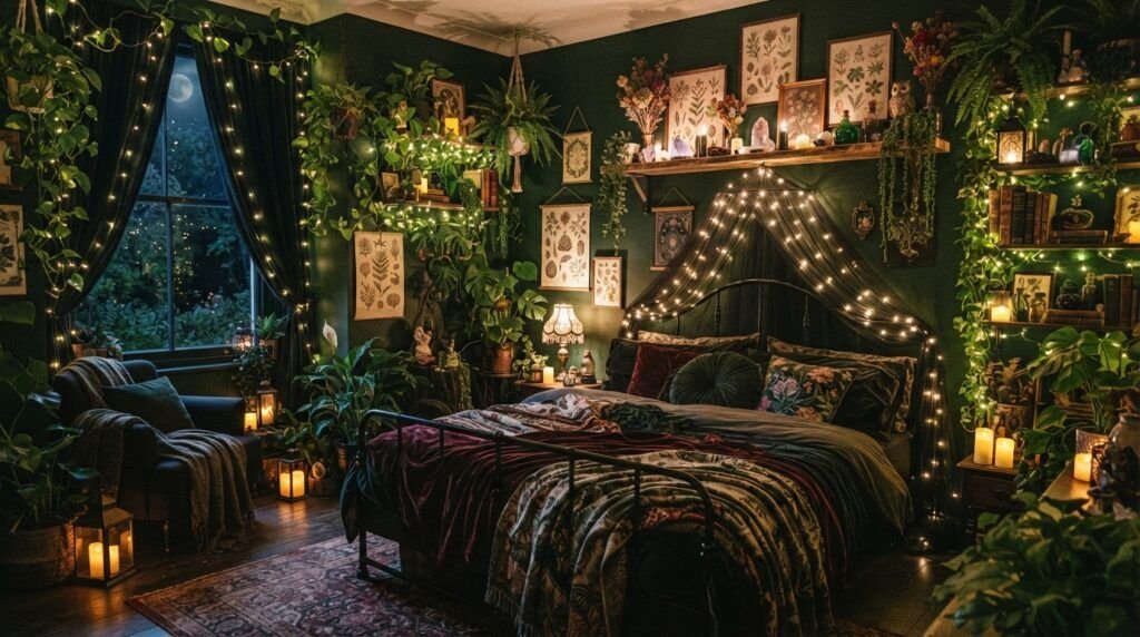 Dark Whimsical Bedroom