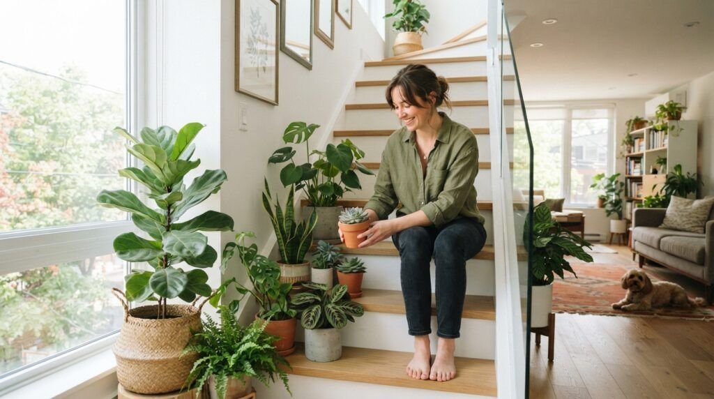Indoor Staircase Garden