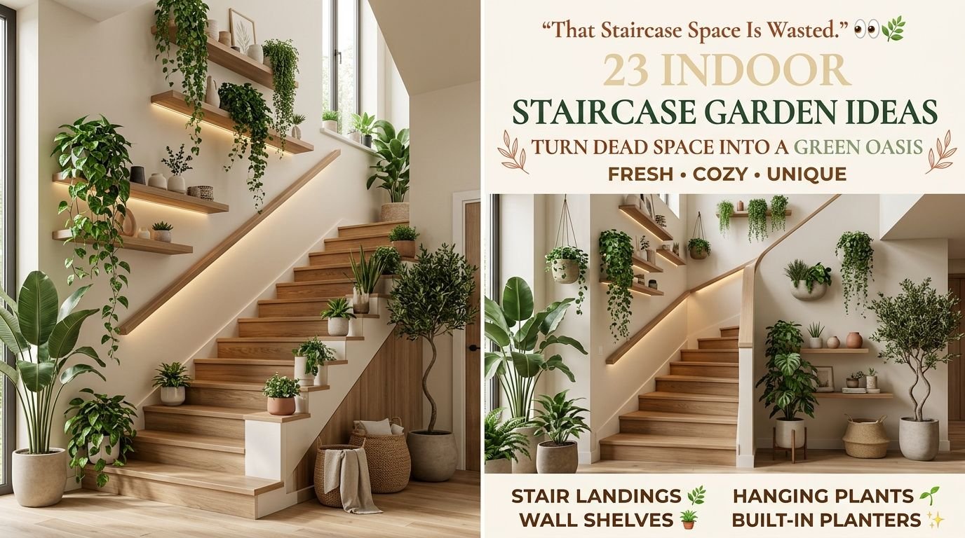You are currently viewing 23 Indoor Staircase Garden Ideas That Bring Life to Your Home