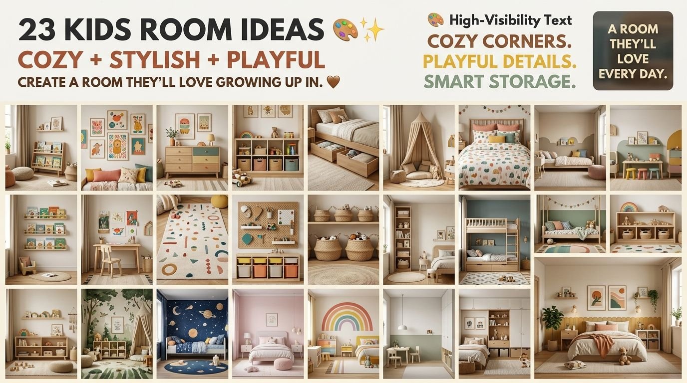 You are currently viewing 23 Kids Room Ideas for a Cozy, Stylish & Playful Space