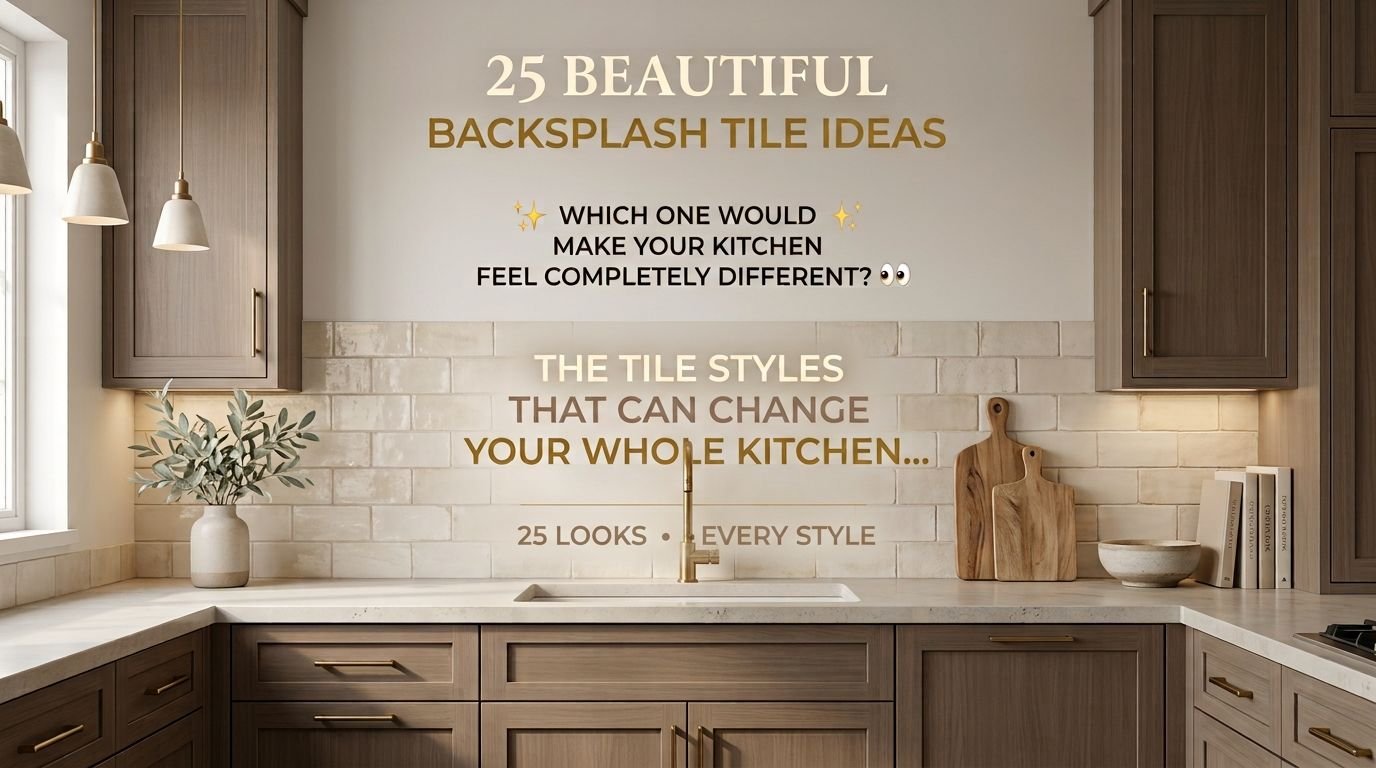 You are currently viewing 25 Beautiful Backsplash Tile Ideas for the Kitchen for Every Style