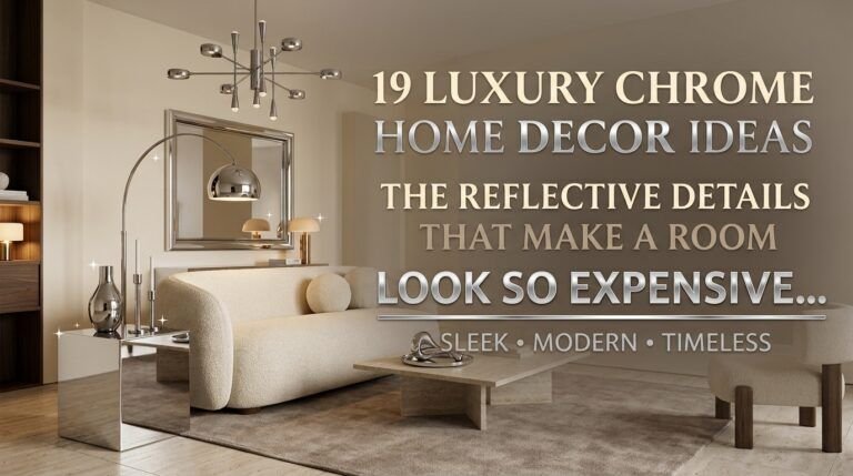 Read more about the article 19 Luxury Chrome Home Decor Ideas That Make Your Home Look Expensive