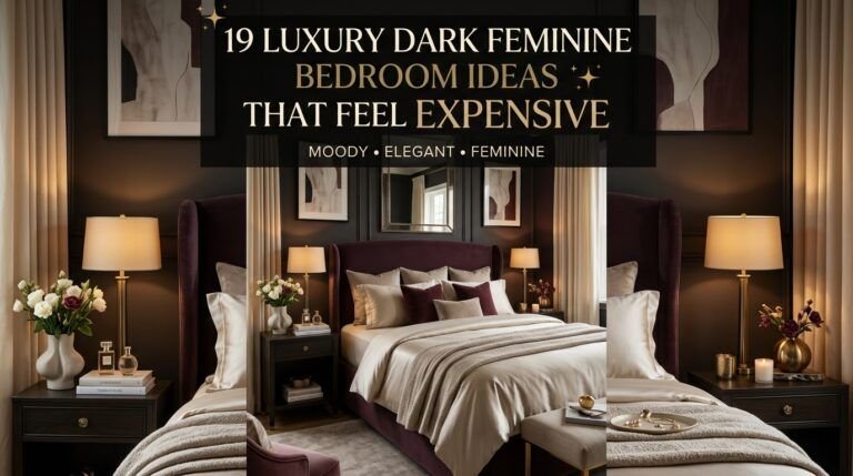 Read more about the article 19 Luxury Dark Feminine Bedroom Ideas That Feel Expensive