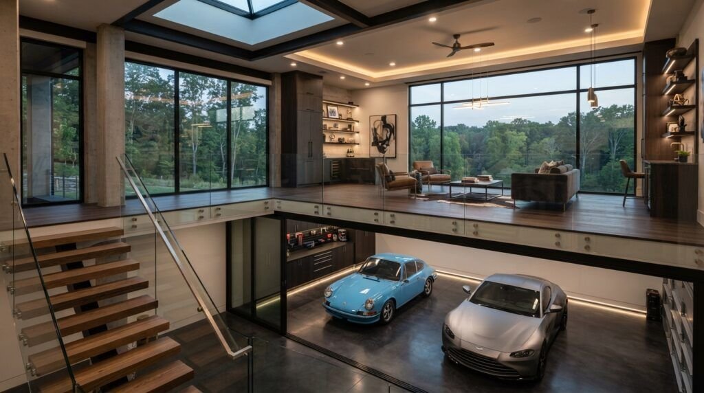 Garage Designs with Loft