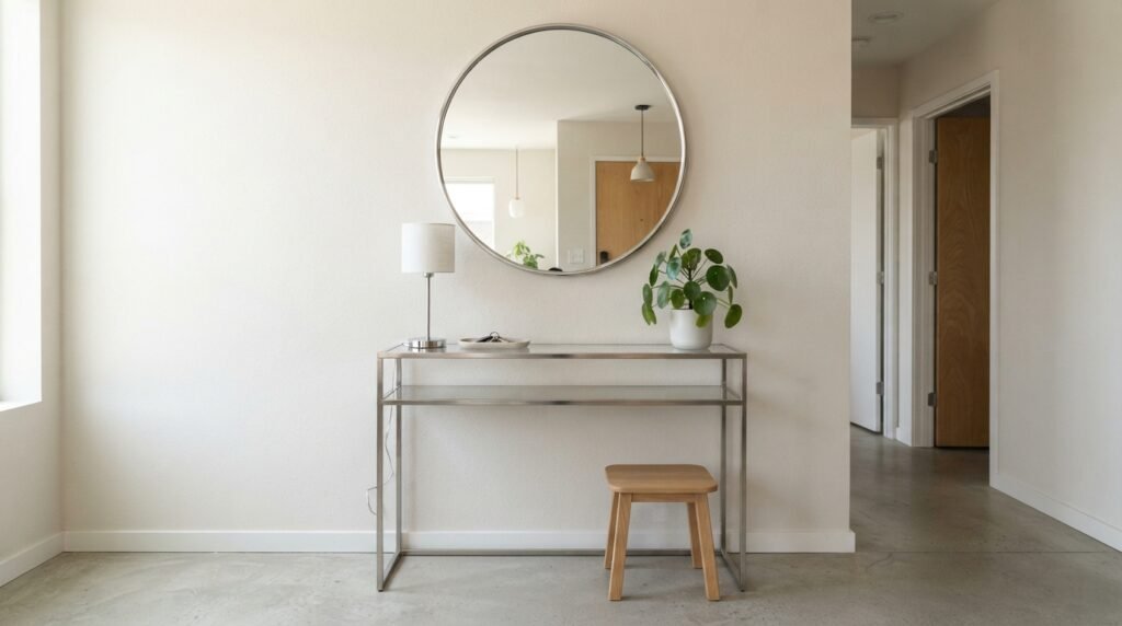Chrome Entryway Decor Ideas