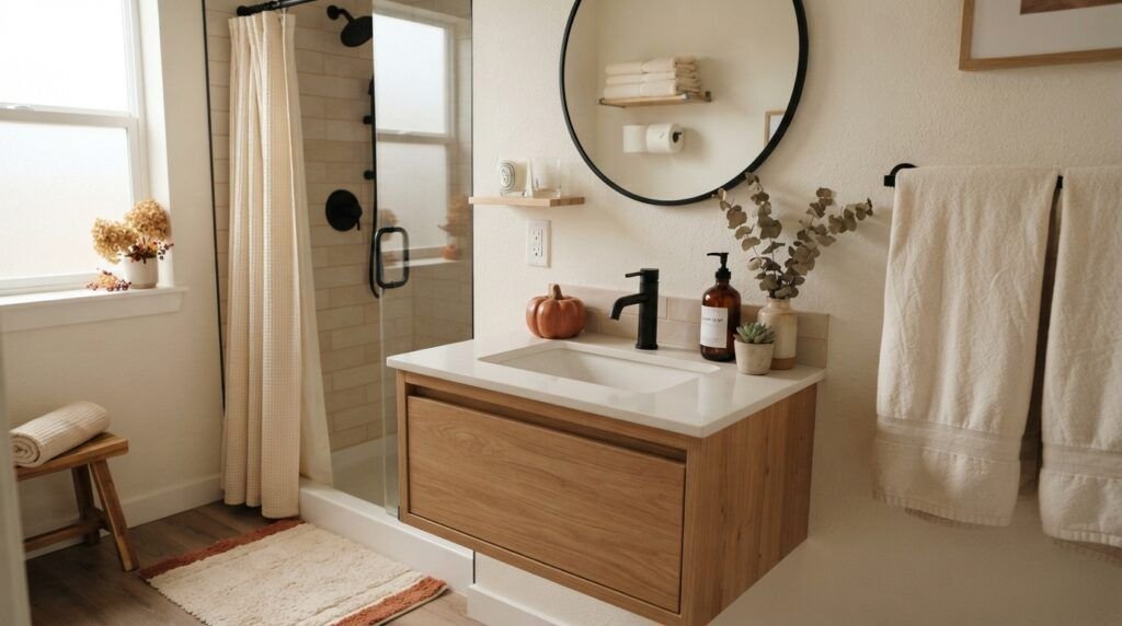 Fall Bathroom Decor