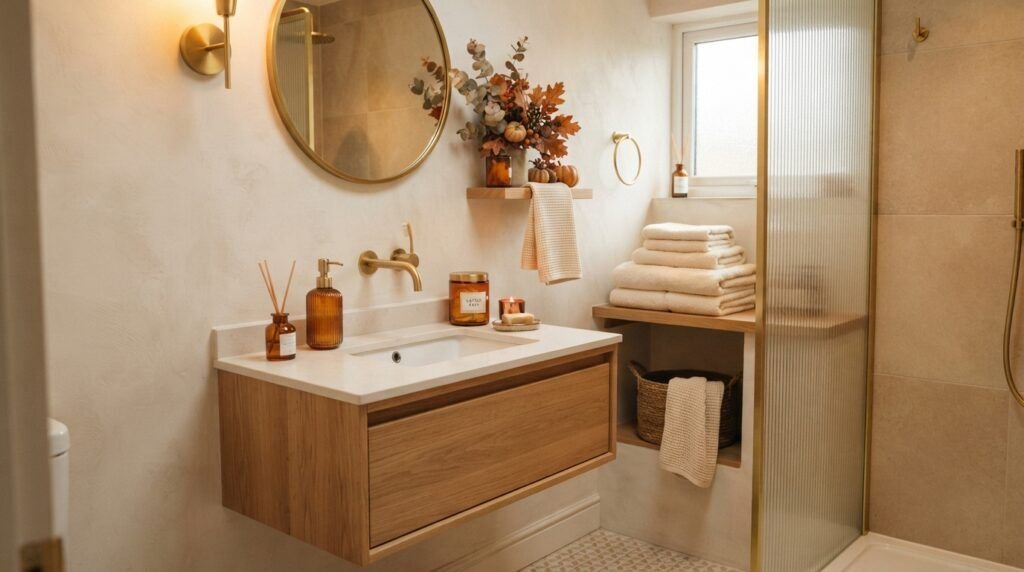 Fall Bathroom Decor
