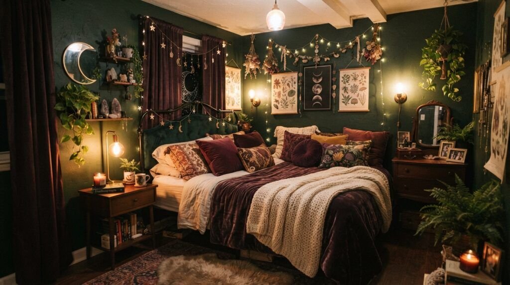 Dark Whimsical Bedroom