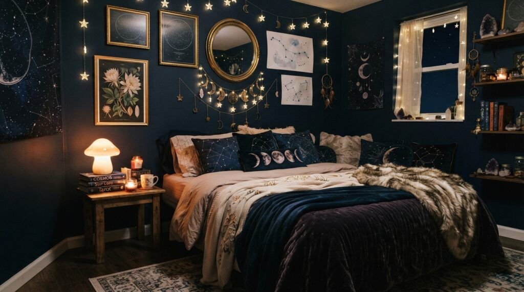 Dark Whimsical Bedroom