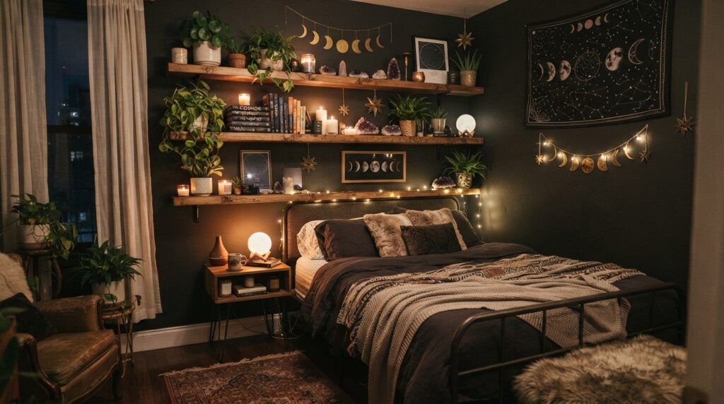 Dark Whimsical Bedroom