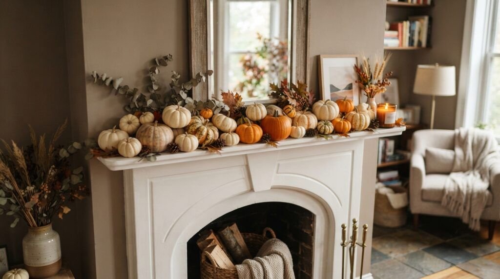 Fall Mantle Decor