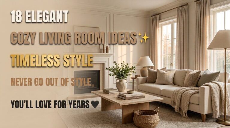 Read more about the article 18 Elegant Cozy Living Room Ideas That Never Go Out of Style