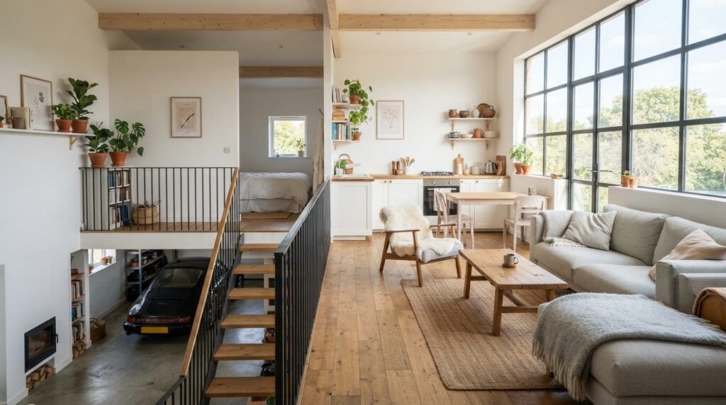 Garage Designs with Loft