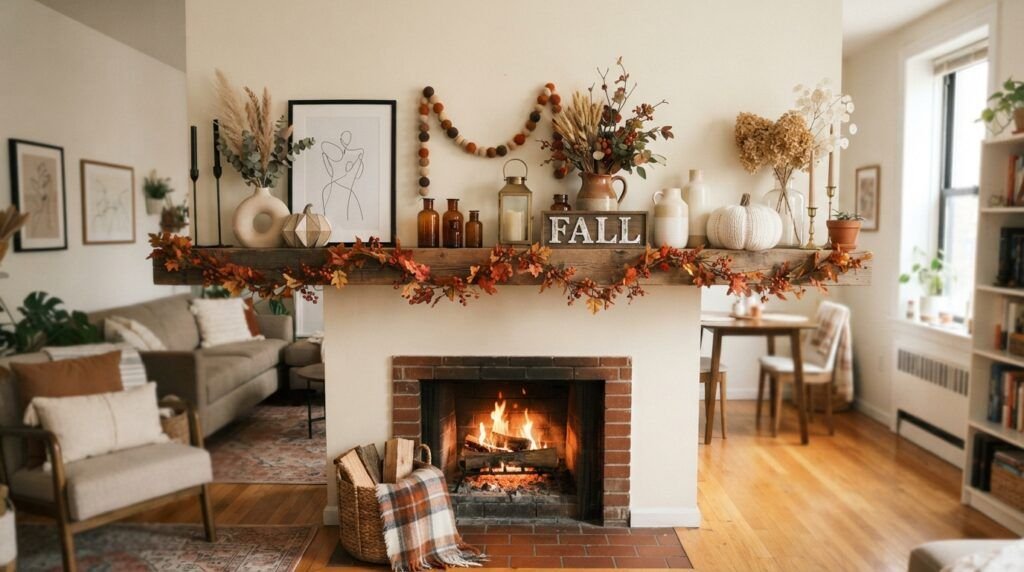 Fall Mantle Decor
