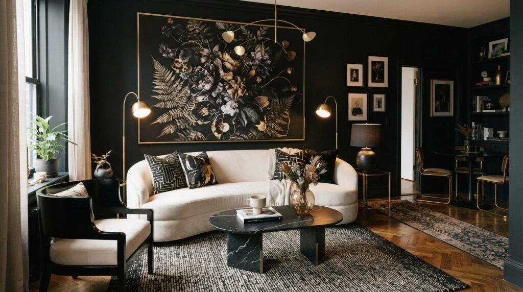 Black Nouveau Decor
