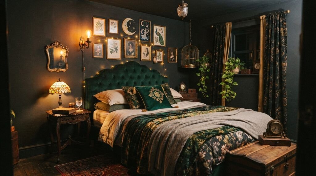 Dark Whimsical Bedroom