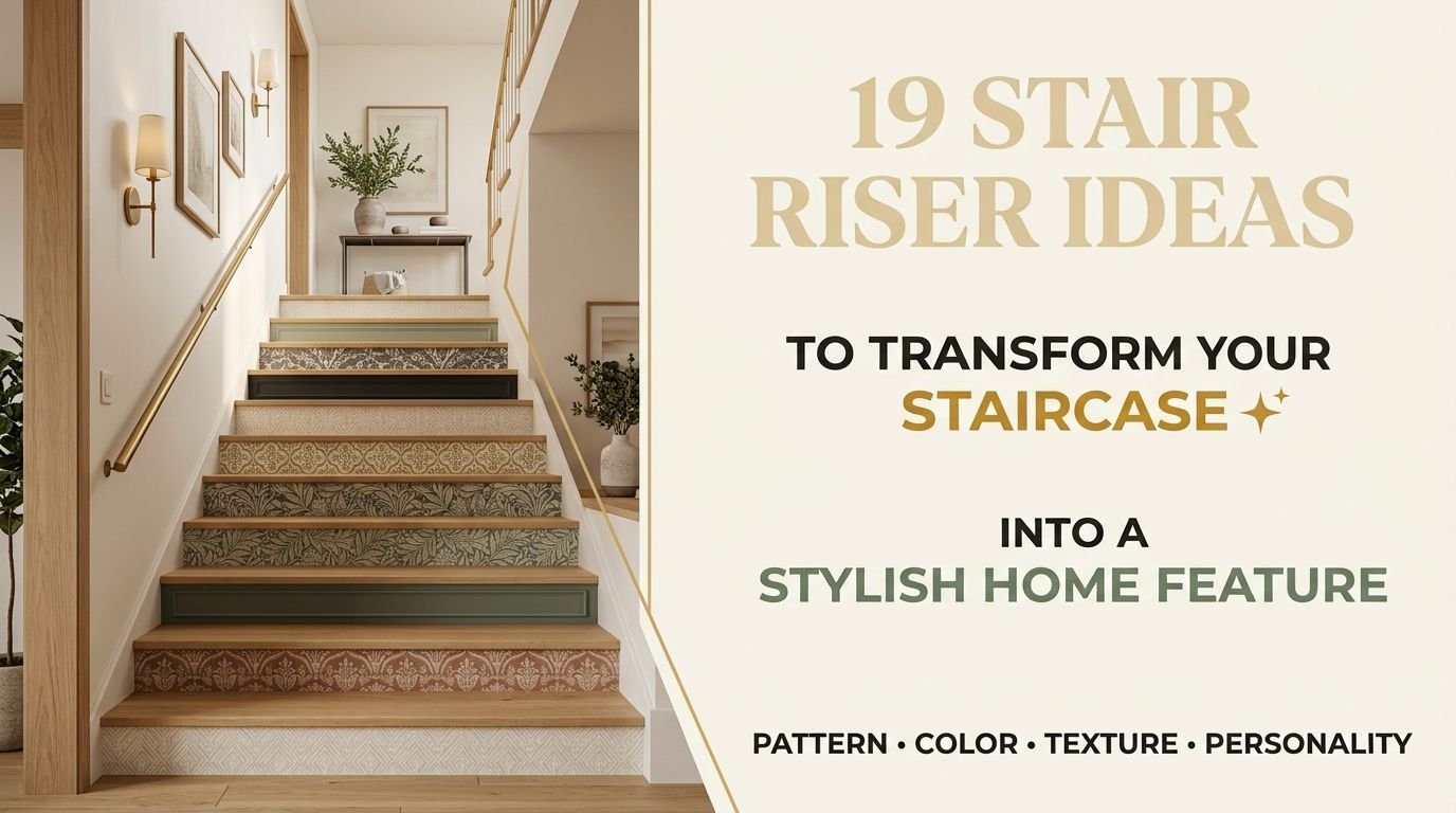 You are currently viewing 19 Stair Riser Ideas to Transform Your Staircase Into a Stylish Home Feature