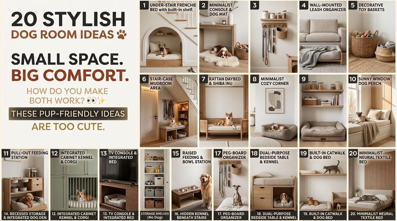 You are currently viewing 20 Stylish Dog Room Ideas for Small Spaces & Happy Pups