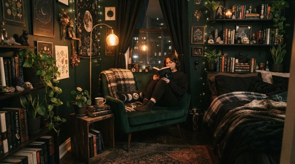 Dark Whimsical Bedroom