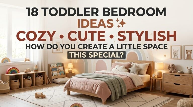 Read more about the article 18 Toddler Bedroom Ideas to Create a Cozy, Cute & Stylish Space