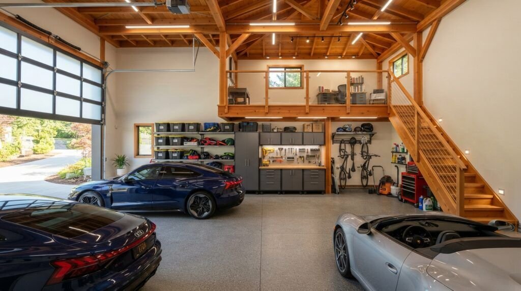 Garage Designs with Loft