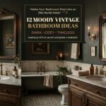 12 Moody Vintage Bathroom Ideas That Feel Dark, Cozy & Timeless