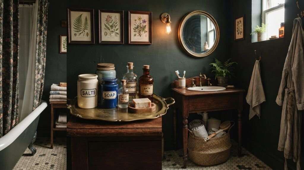 Moody Vintage Bathroom