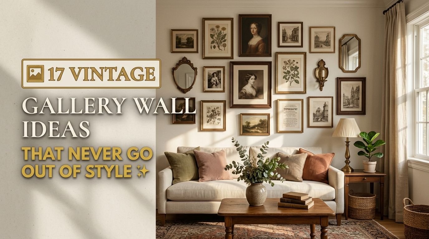 You are currently viewing 17 Vintage Inspired Gallery Wall Ideas That Never Go Out of Style
