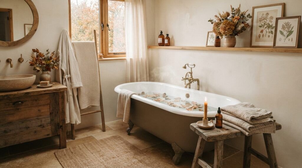 Fall Bathroom Decor
