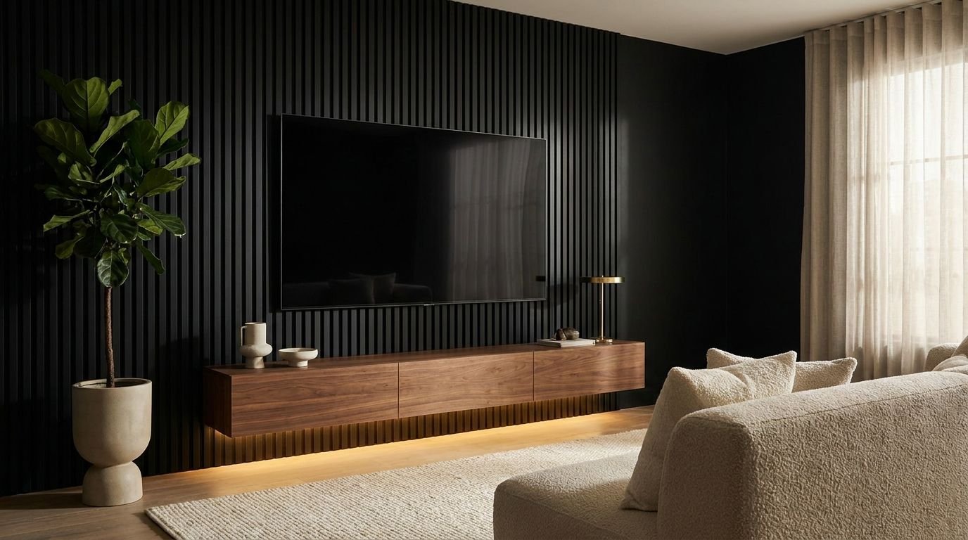 You are currently viewing 19 Black TV Wall Ideas That Look Modern, Elegant & Stylish