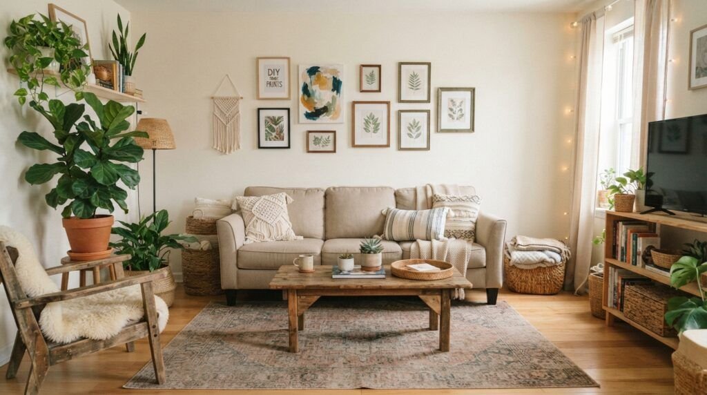 Modern Boho Living Room