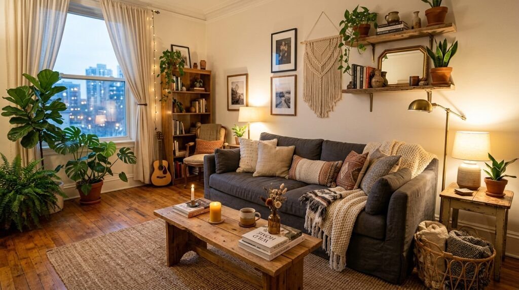 Boho Living Room Grey