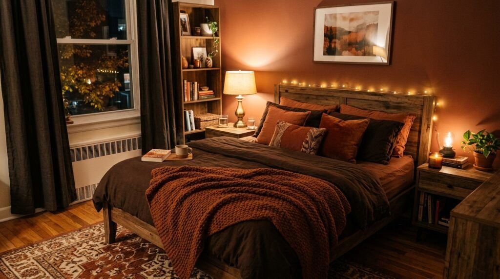 brown bedding