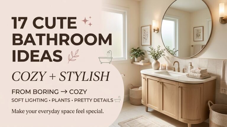Read more about the article 17 Cute Bathroom Ideas to Make Your Space Feel Cozy & Stylish