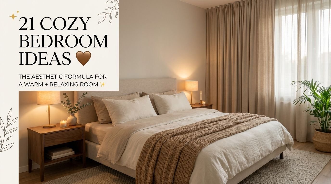 You are currently viewing 21 Cozy Bedroom Ideas Aesthetic for a Warm & Relaxing Space