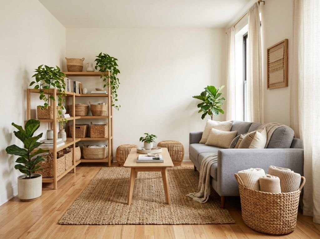 Beautiful Gray Boho Living