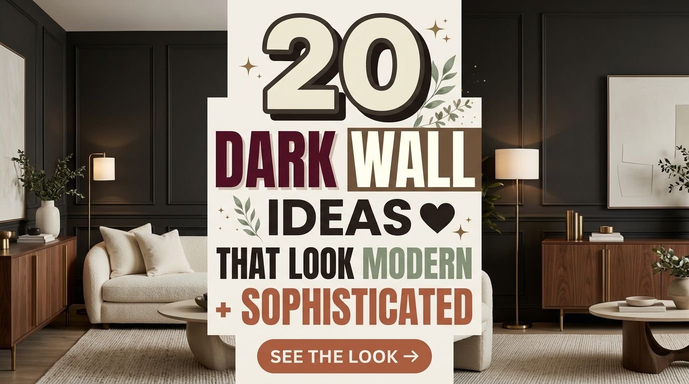 You are currently viewing 20 Dark Wall Ideas That Look Modern & Sophisticated