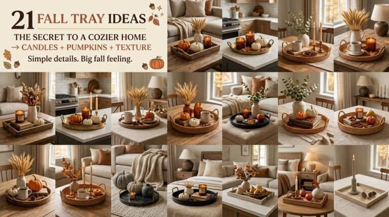 Read more about the article 21 Fall Tray Decor Ideas to Make Your Home Feel Cozy & Inviting