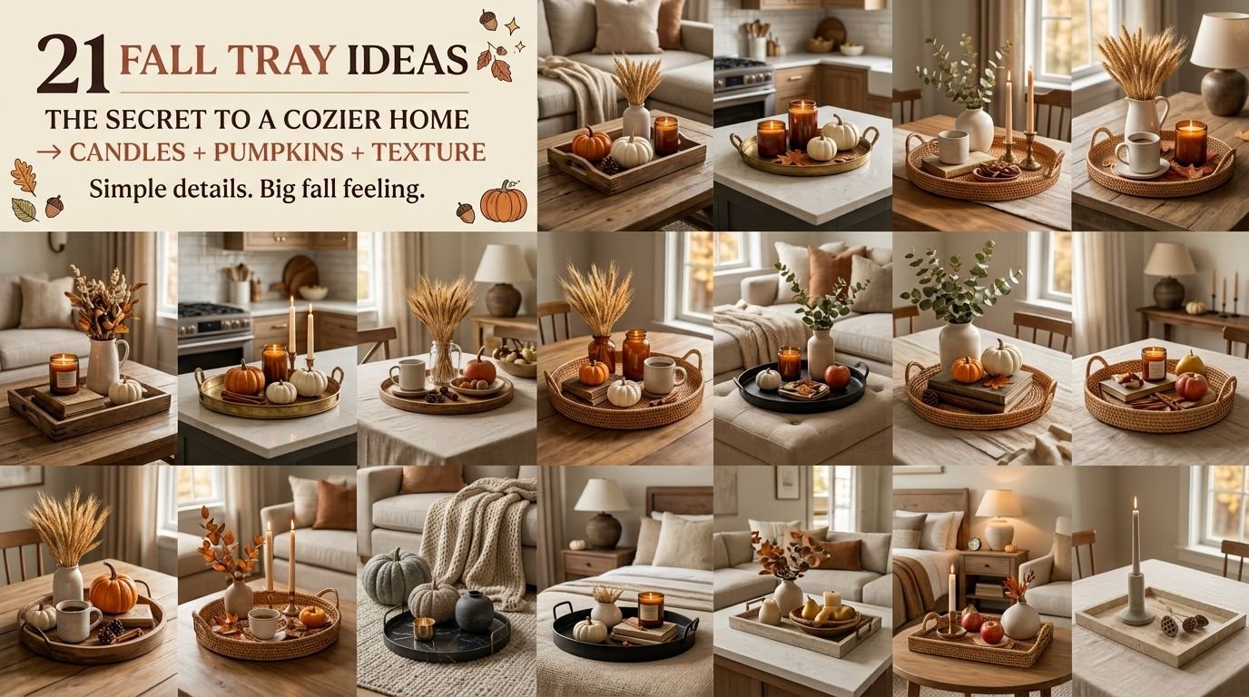 You are currently viewing 21 Fall Tray Decor Ideas to Make Your Home Feel Cozy & Inviting