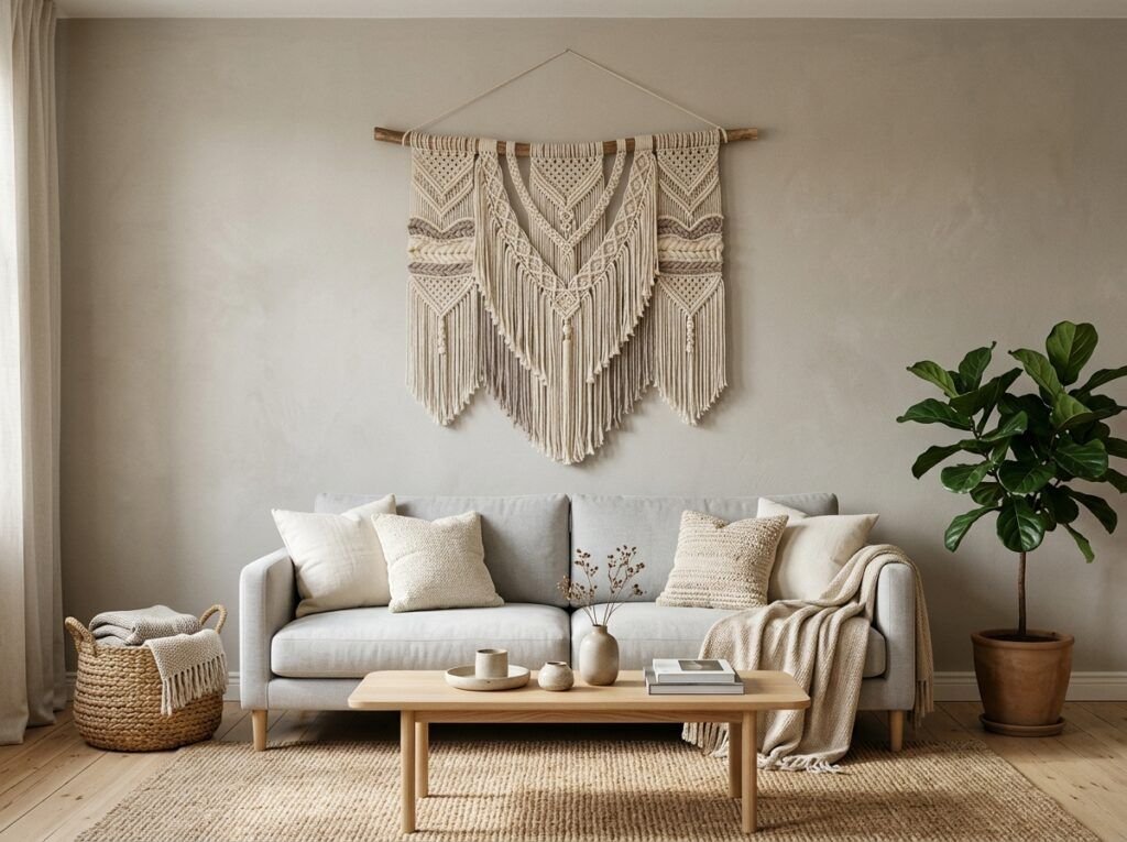 Beautiful Gray Boho Living